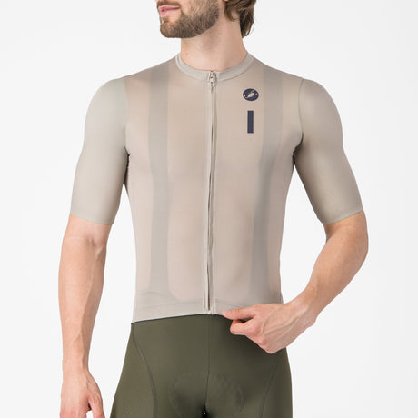 Maglia Castelli Drittone Logo - Beige Castelli