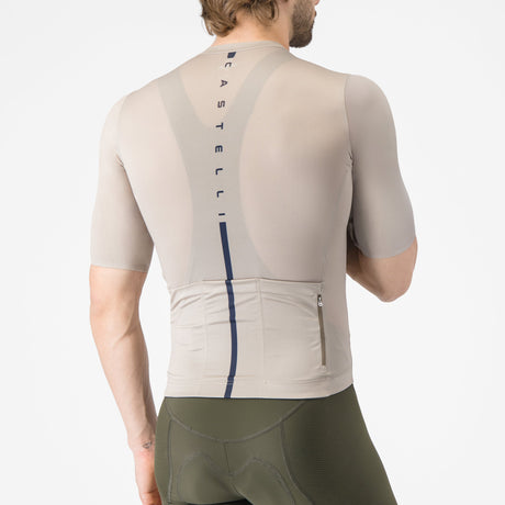 Maglia Castelli Drittone Logo - Beige Castelli