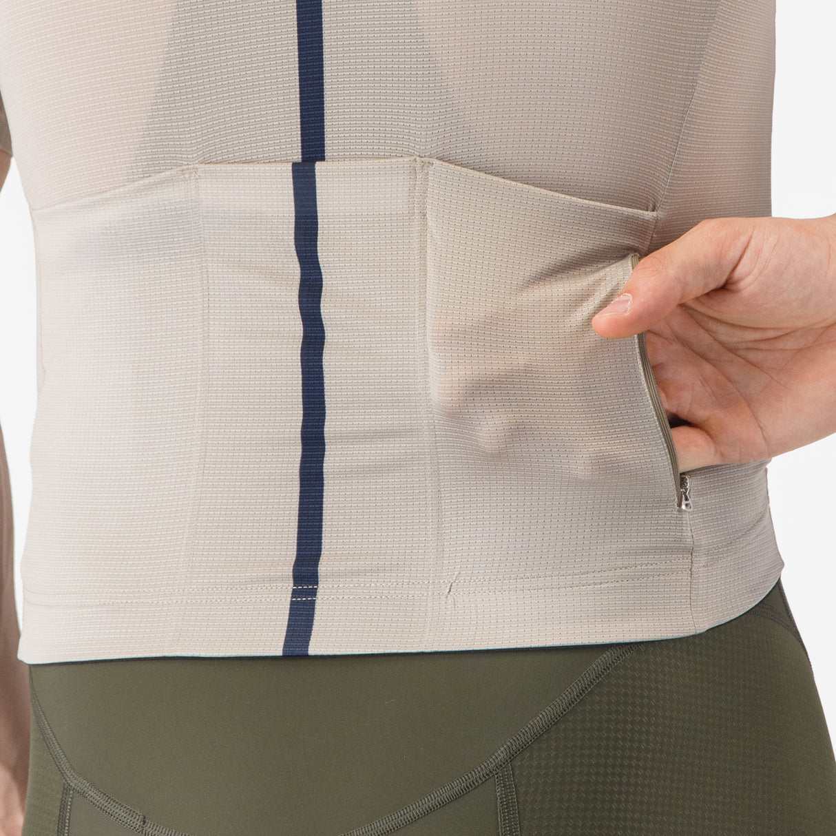 Maglia Castelli Drittone Logo - Beige Castelli