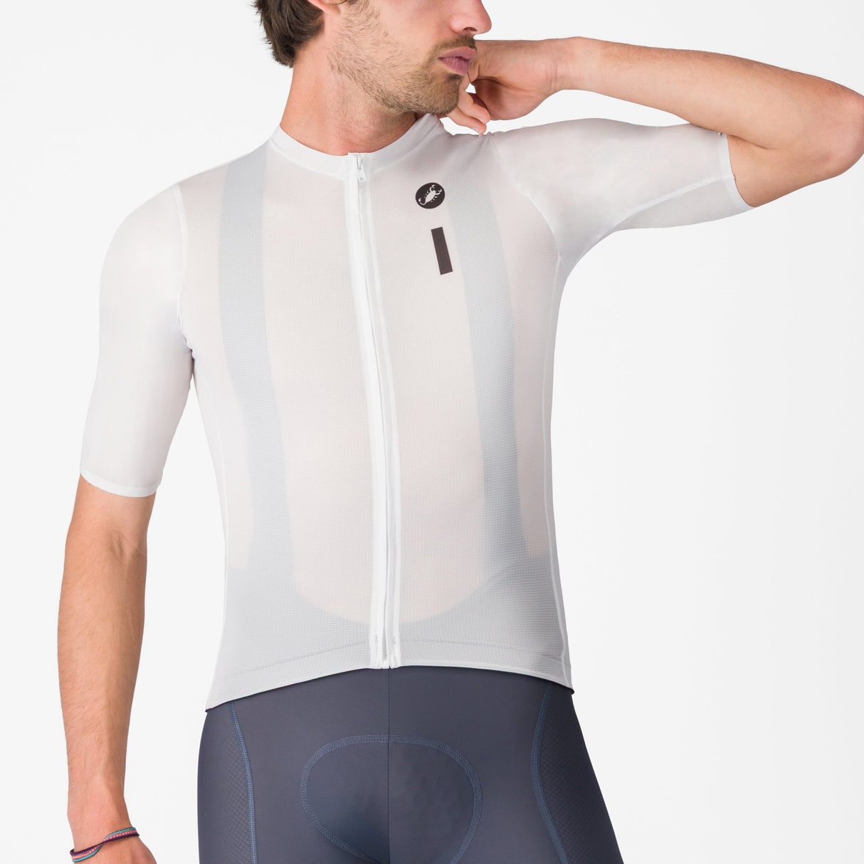 Maglia Castelli Drittone Logo - Bianco Castelli