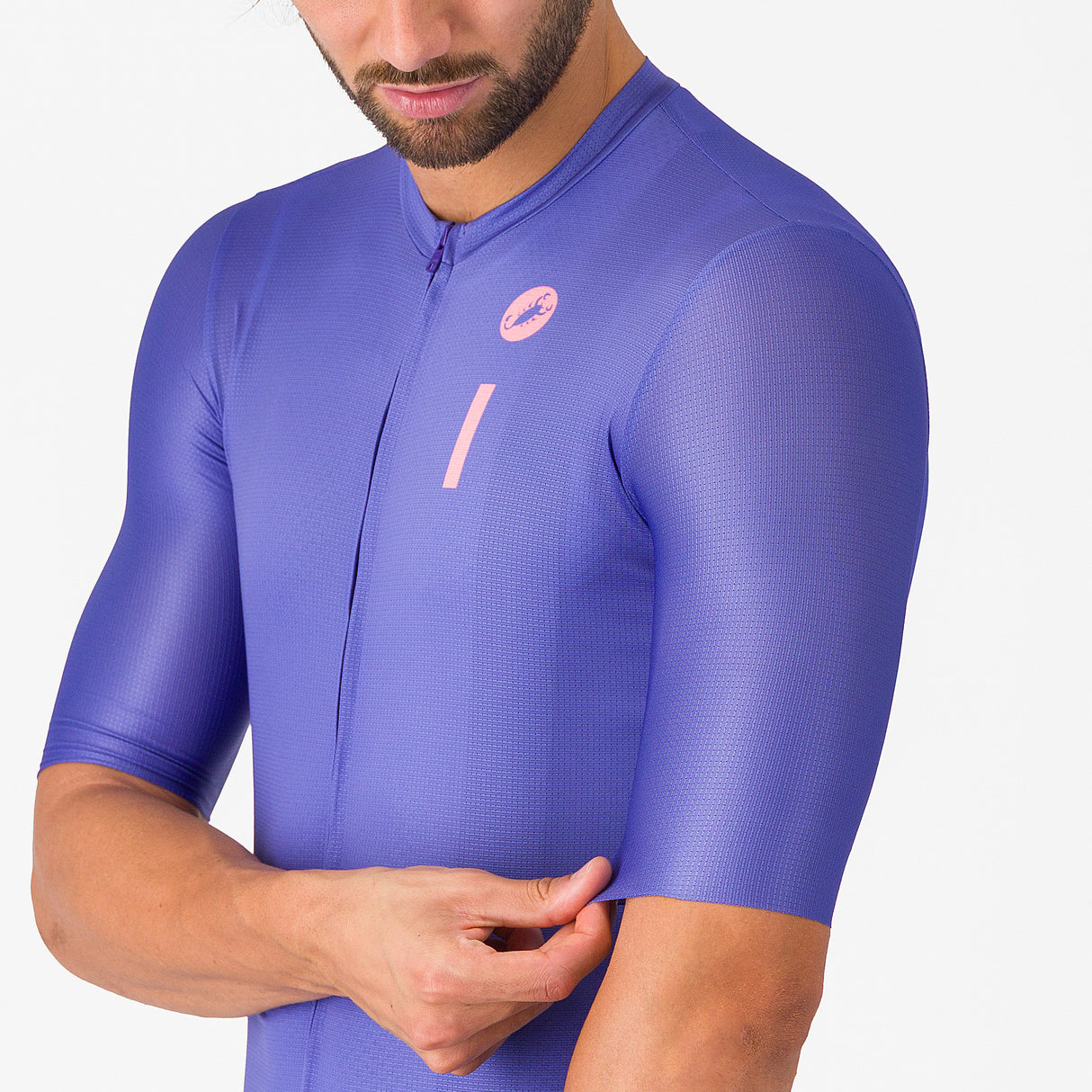 Maglia Castelli Drittone Logo - Viola Castelli