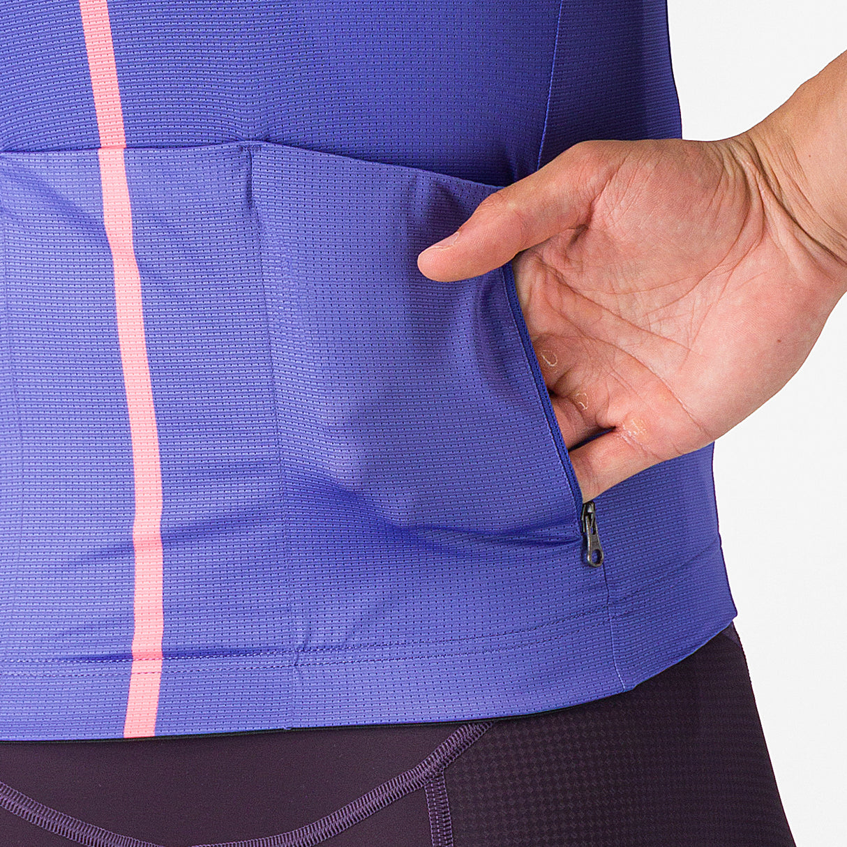 Maglia Castelli Drittone Logo - Viola Castelli