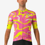 Maglia Castelli Espresso SOG Ltd - Rosa giallo Castelli
