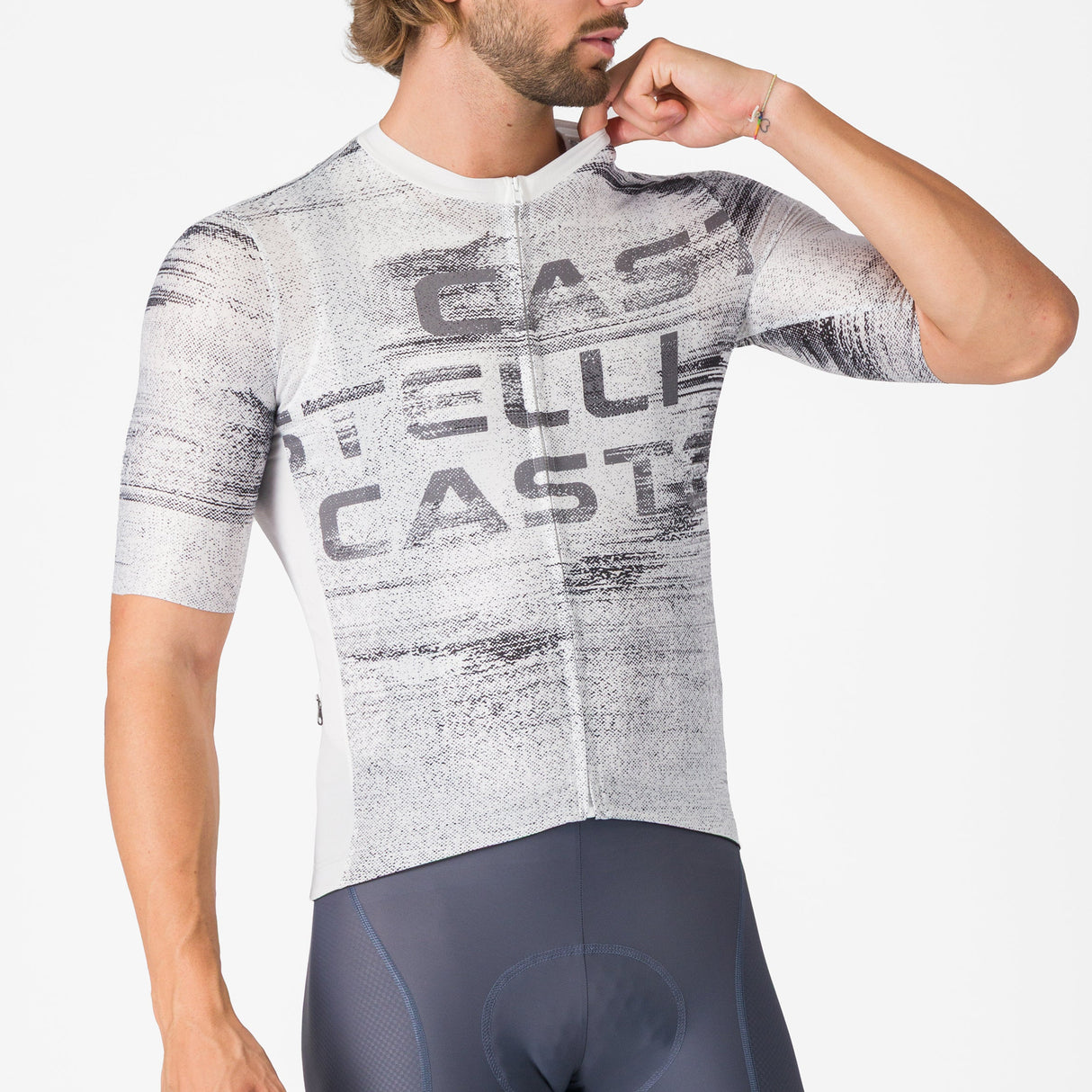 Maglia Castelli Stratus Logo - Bianco Castelli