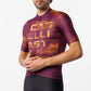 Maglia Castelli Stratus Logo - Bordeaux