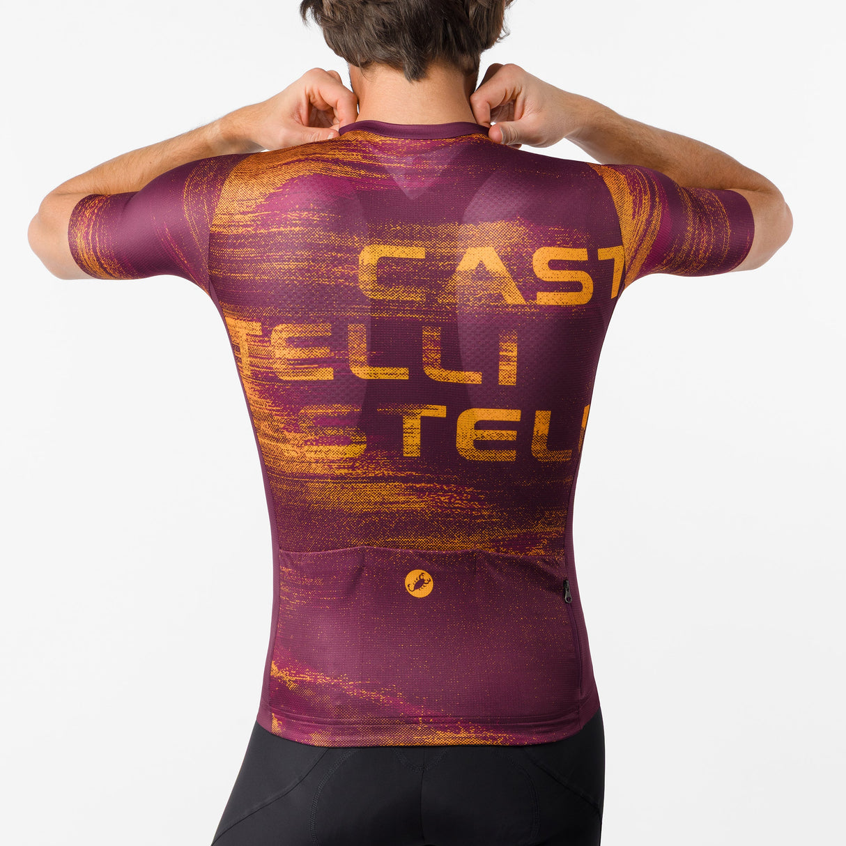 Maglia Castelli Stratus Logo - Bordeaux Castelli