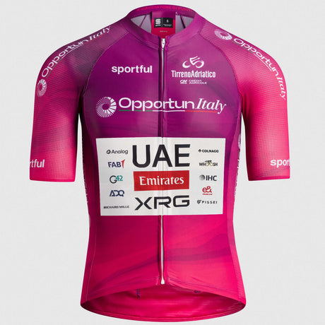 Maillot Maillot cyclamen Sportful Tirreno Adriatico 2026 Supernova - Uae Team Emirates XRG