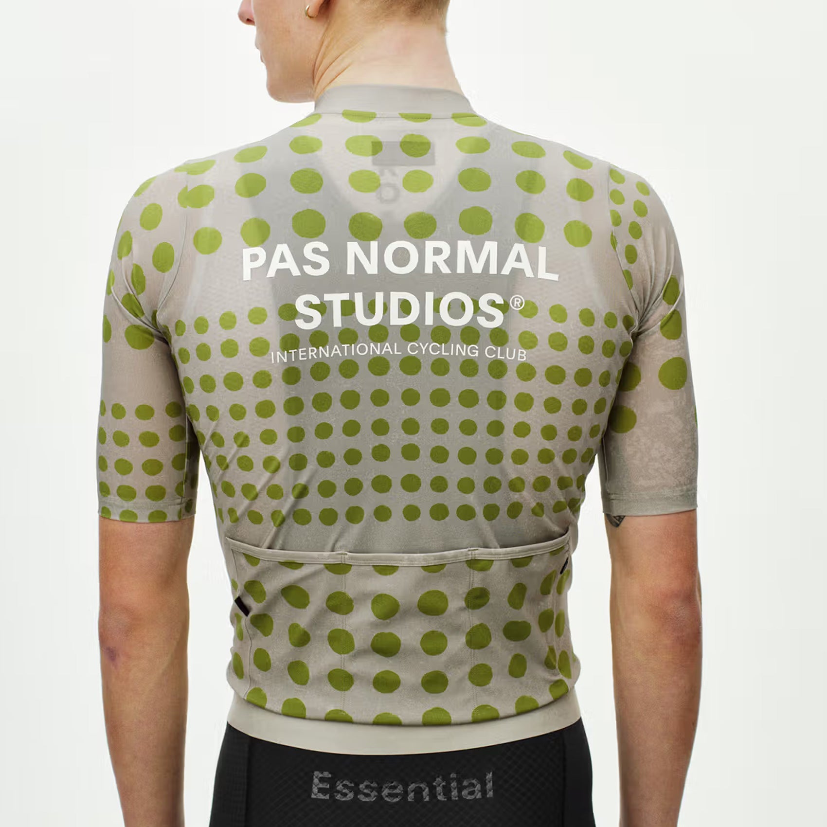 Pas Normal Studios Essential Dot jersey - Green | All4cycling