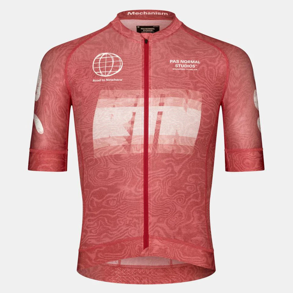 Maillot Pas Normal Studios Mechanism Logo AOP RTN - Rouge