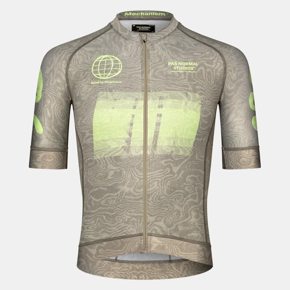 Maillot Pas Normal Studios Mechanism Logo AOP RTN - Verde