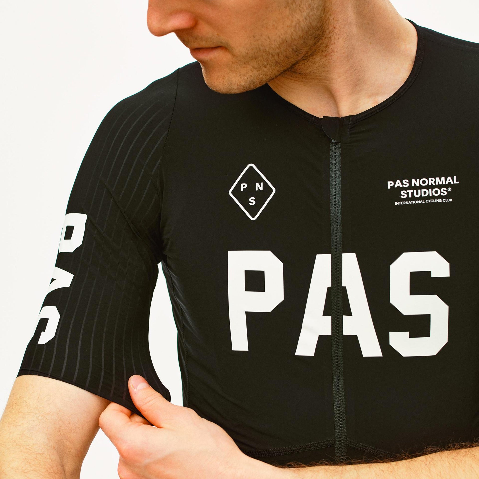 Pas Normal Studios Mechanism Pro Jersey - Black White | All4cycling