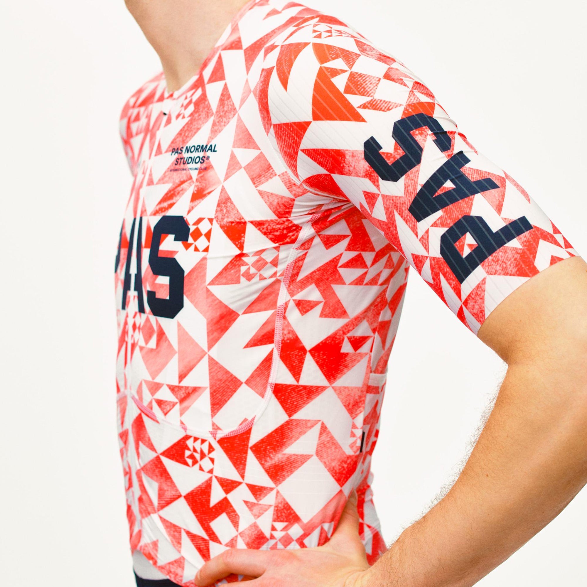 Pas Normal Studios Mechanism Pro Origami Jersey - Red | All4cycling