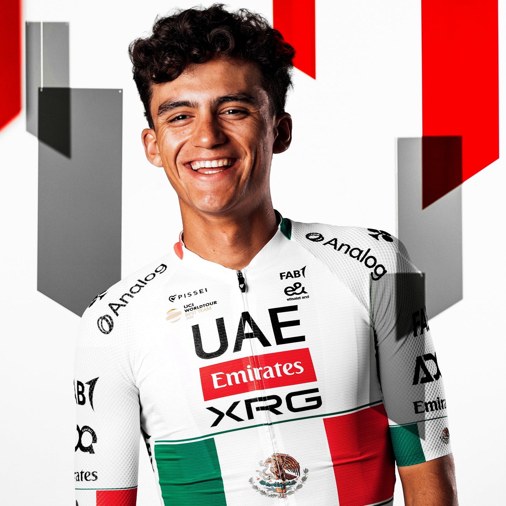 Maillot Pissei UAE Team Emirates - XRG 2026 - Champion du Mexique