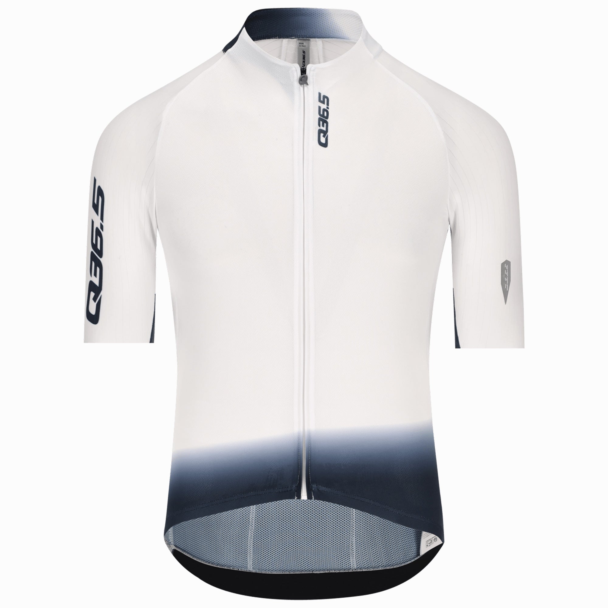 ますだQ36.5 Gregarius Pro 2026 サイクルジャージ Q36.5 Gregarius Pro Collar Fade jersey - White | All4cycling