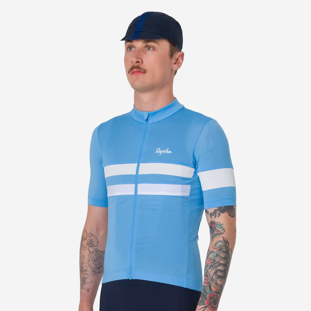 Maglia Rapha Brevet Lightweight - Azzurro Rapha