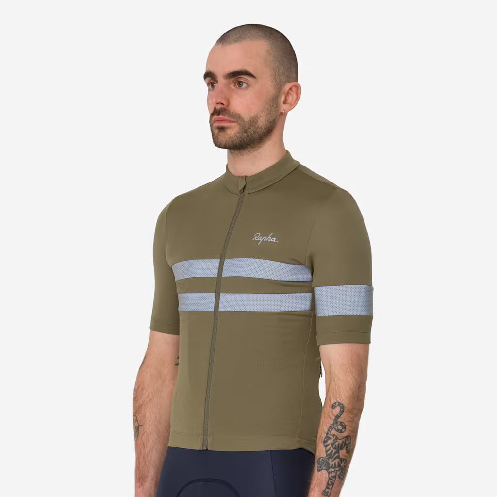 rapha fahrradbekleidung herren Rapha Brevet trikot - Grun