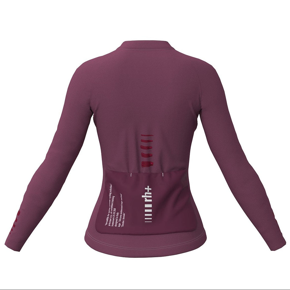 Maillot mujer manga larga Rh+ Aries - Bordeaux