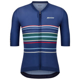 Maglia Santini Bengal Evo - Blu Santini