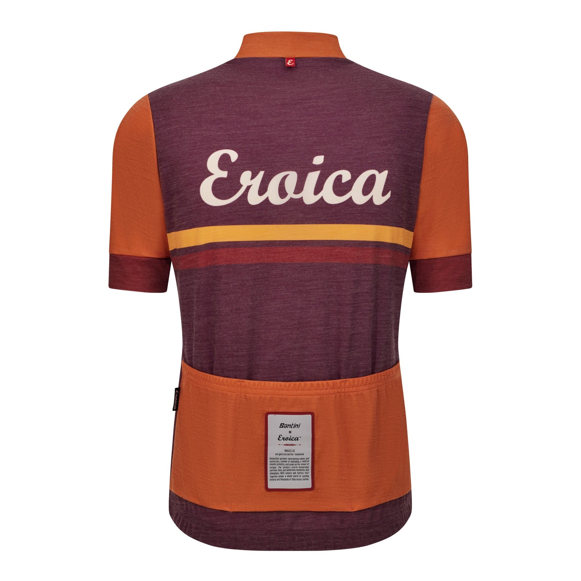 Santini Eroica Iris jersey - Bordeaux