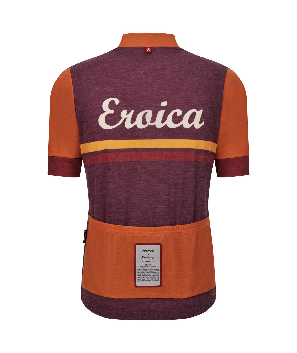 Maglia Santini Eroica Iris - Bordeaux Santini