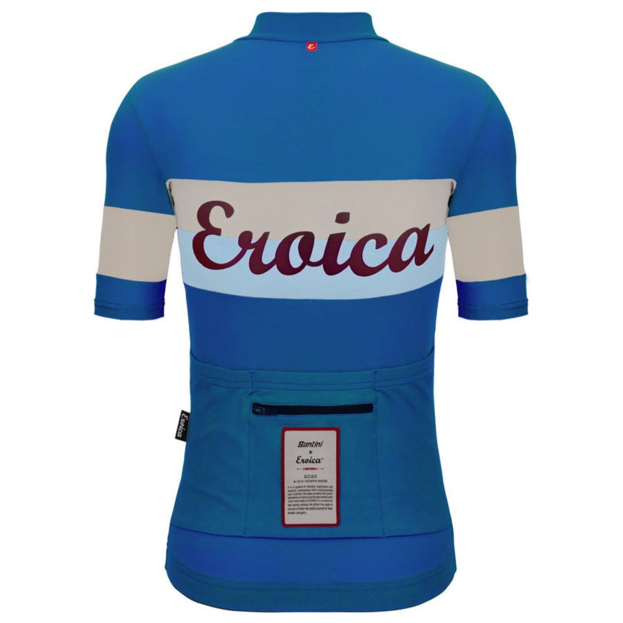 Maglia Santini Eroica Quiete - Blu Santini