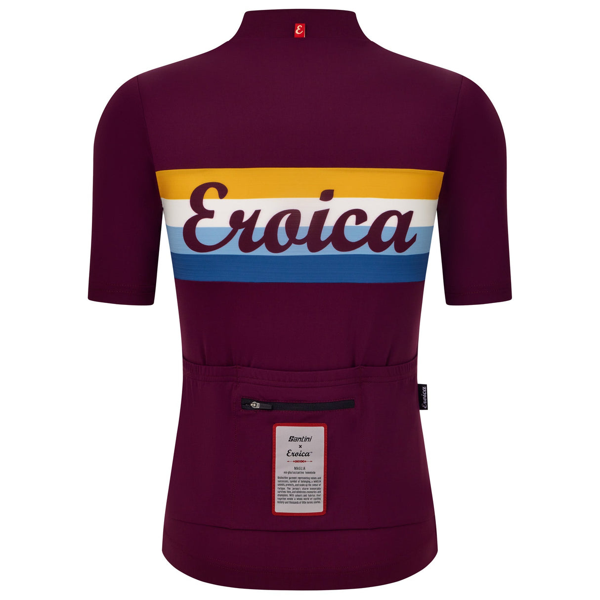 Maillot Santini Eroica Timo - Bordeaux