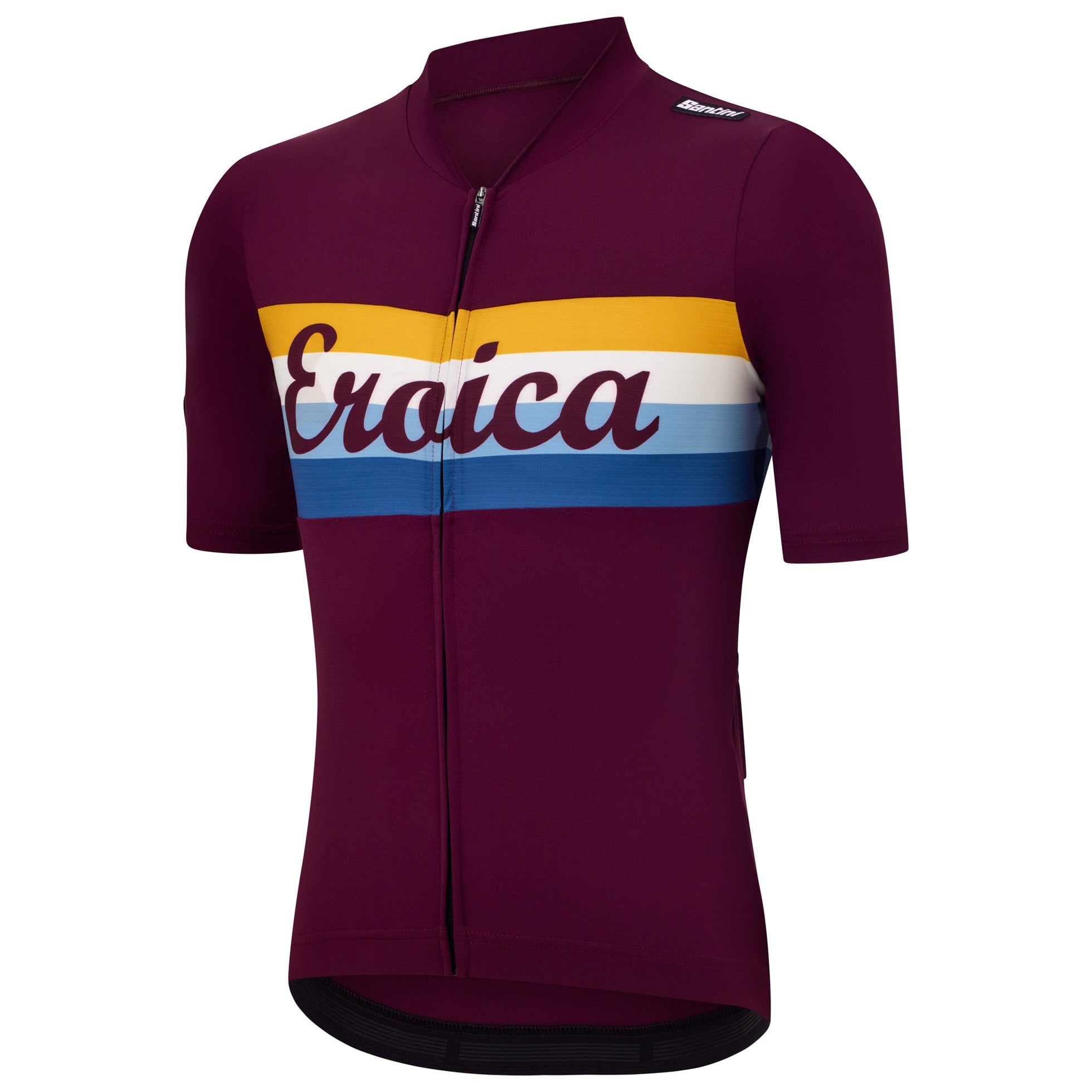 Santini Eroica Timo jersey - Bordeaux