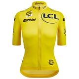 Maglia Santini Gialla donna Tour de France 2025 Fan Line Santini