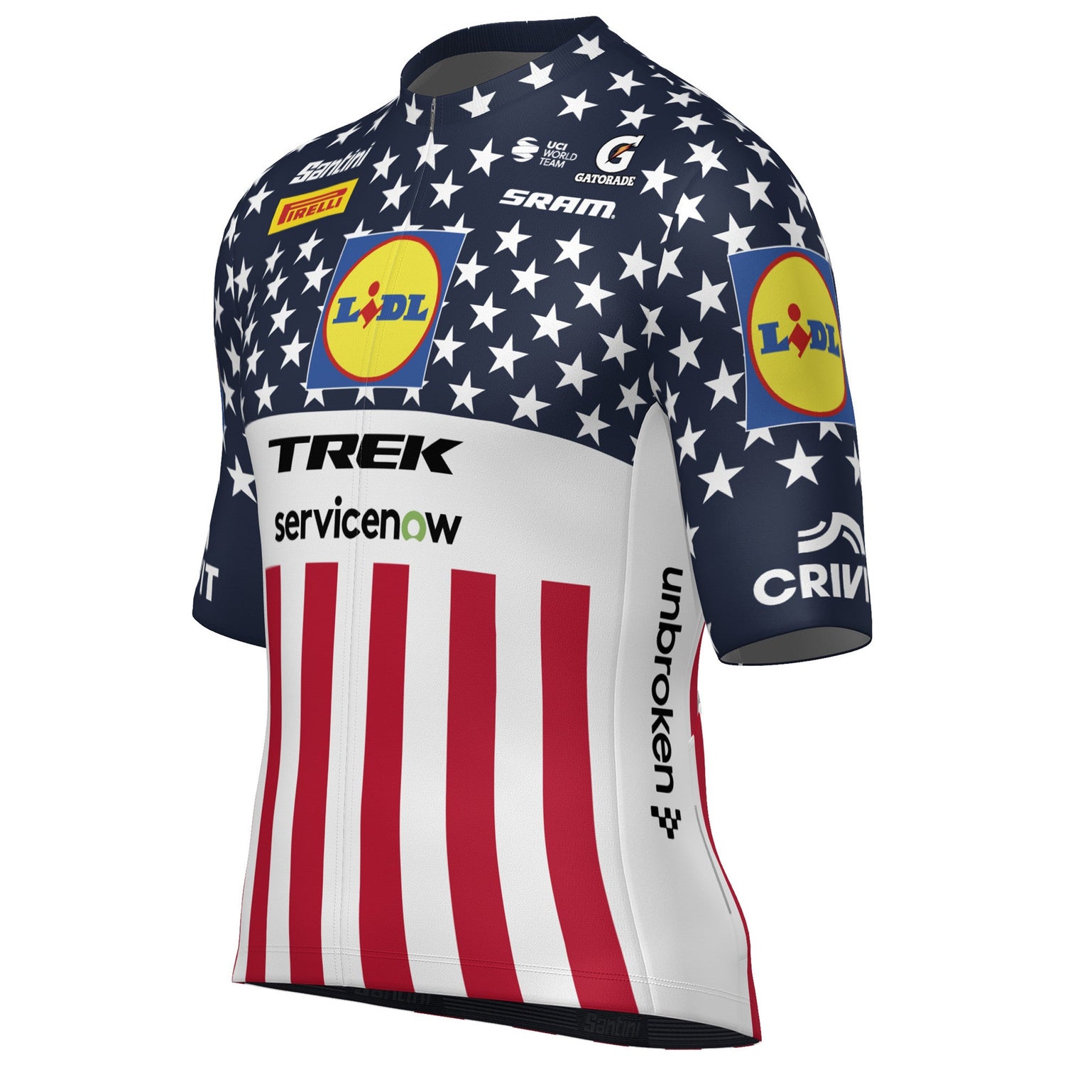 Trikot Santini Lidl Trek 2026 - Campione USA