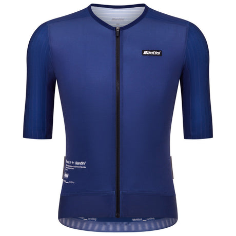 Maillot Santini Mads Pedersen Momentum Series - Bleu Santini