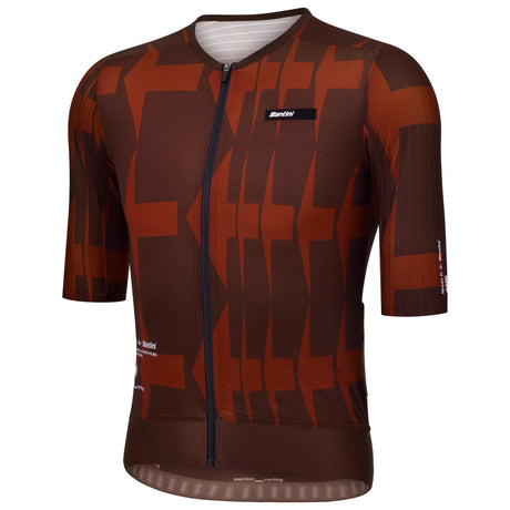Maillot Santini Mads Pedersen Momentum Series - Marron Santini