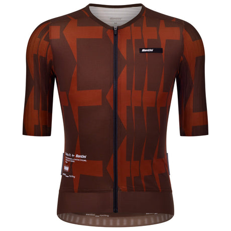Maillot Santini Mads Pedersen Momentum Series - Marron Santini