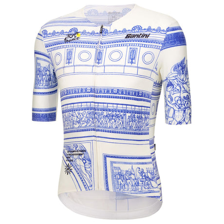 Maglia Santini Tour de France Arc de Triomphe - Bianco Santini
