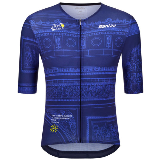 Maillot Santini Tour de France Arc de Triomphe - Bleu