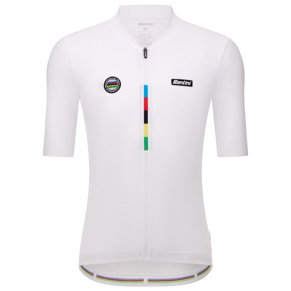 Maglia Santini UCI Campione del Mondo - Bianco Santini