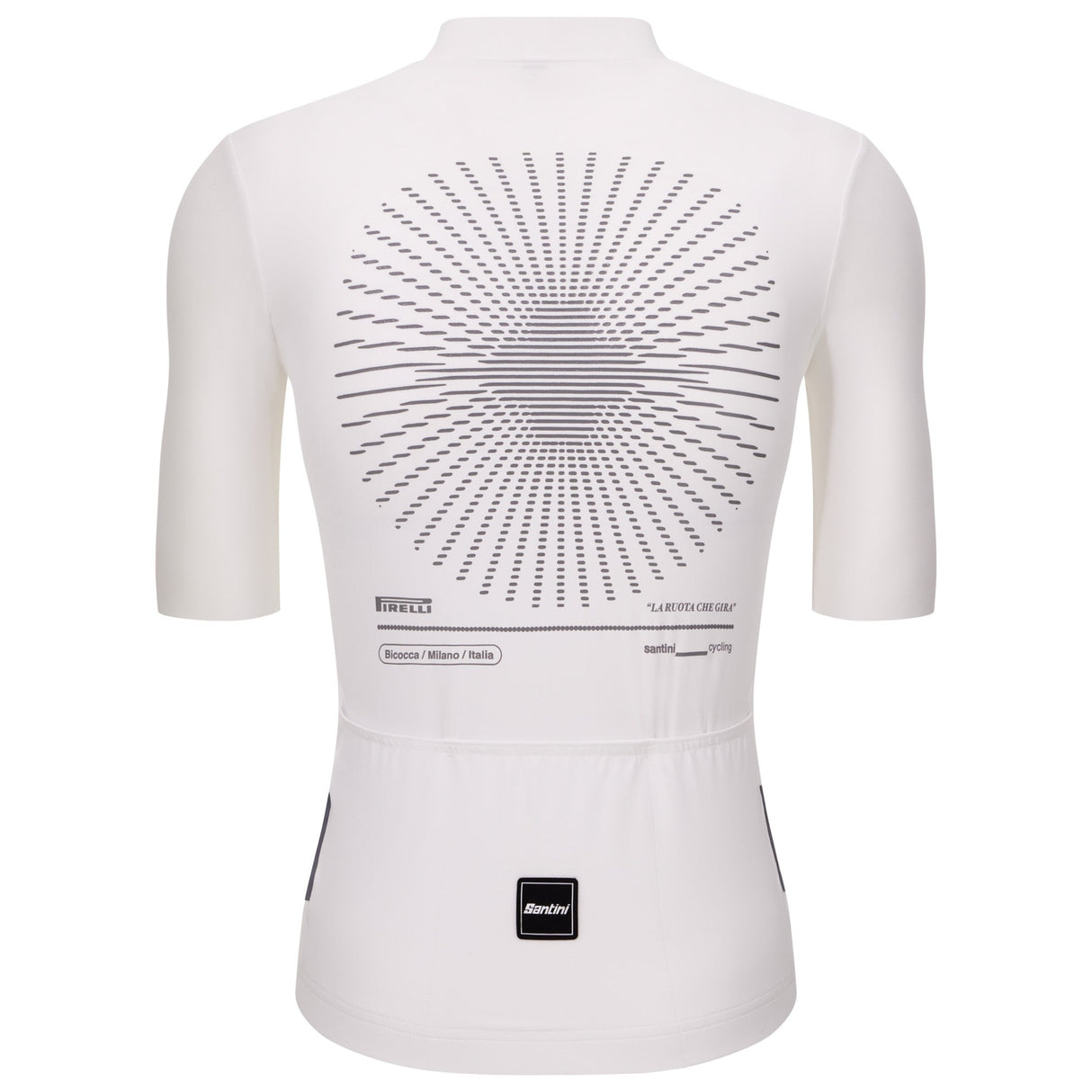 Maglia Santini x PIRELLI Ruota - Bianco Santini