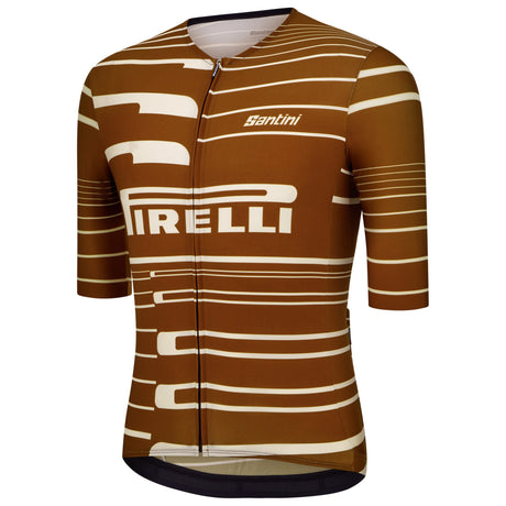 Santini x PIRELLI Sport Club jersey - Brown
