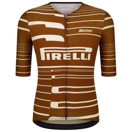 Santini x PIRELLI Sport Club jersey - Brown