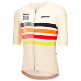 Maglia Santini x PIRELLI Tape - Bianco Santini