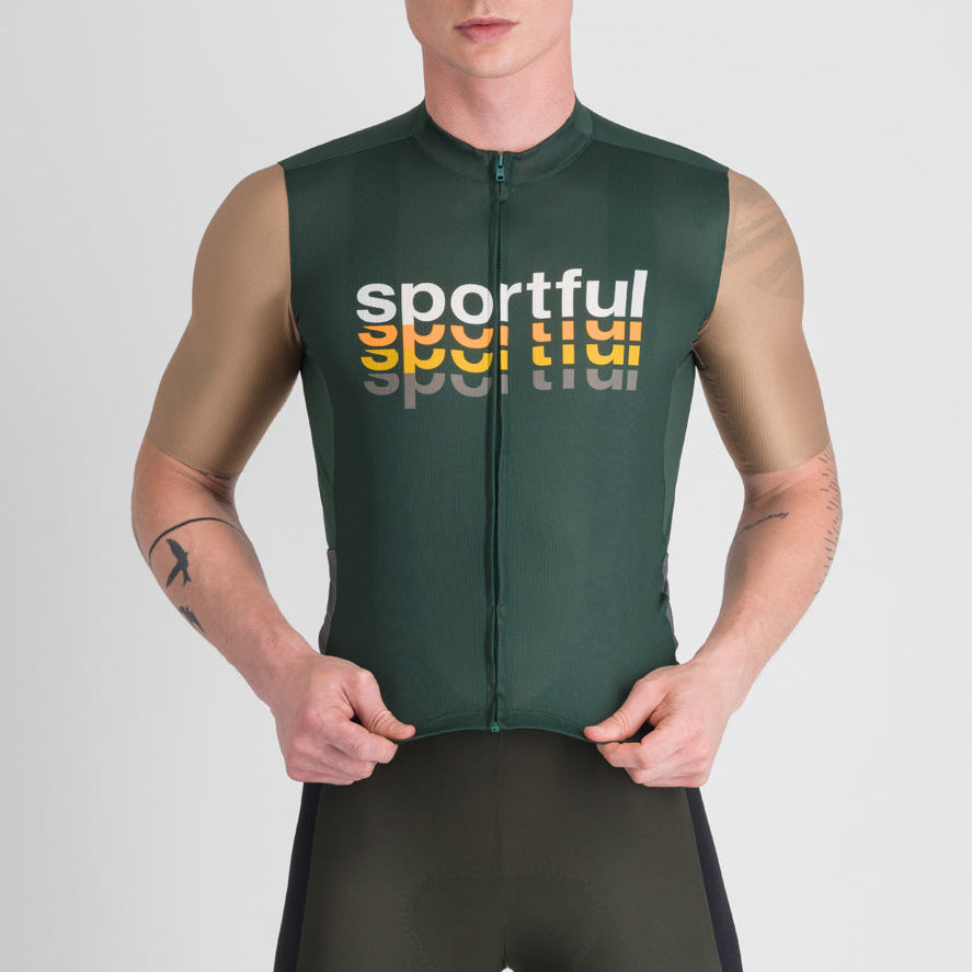 Maglia Sportful Supergiara 2 Logo - Verde Sportful