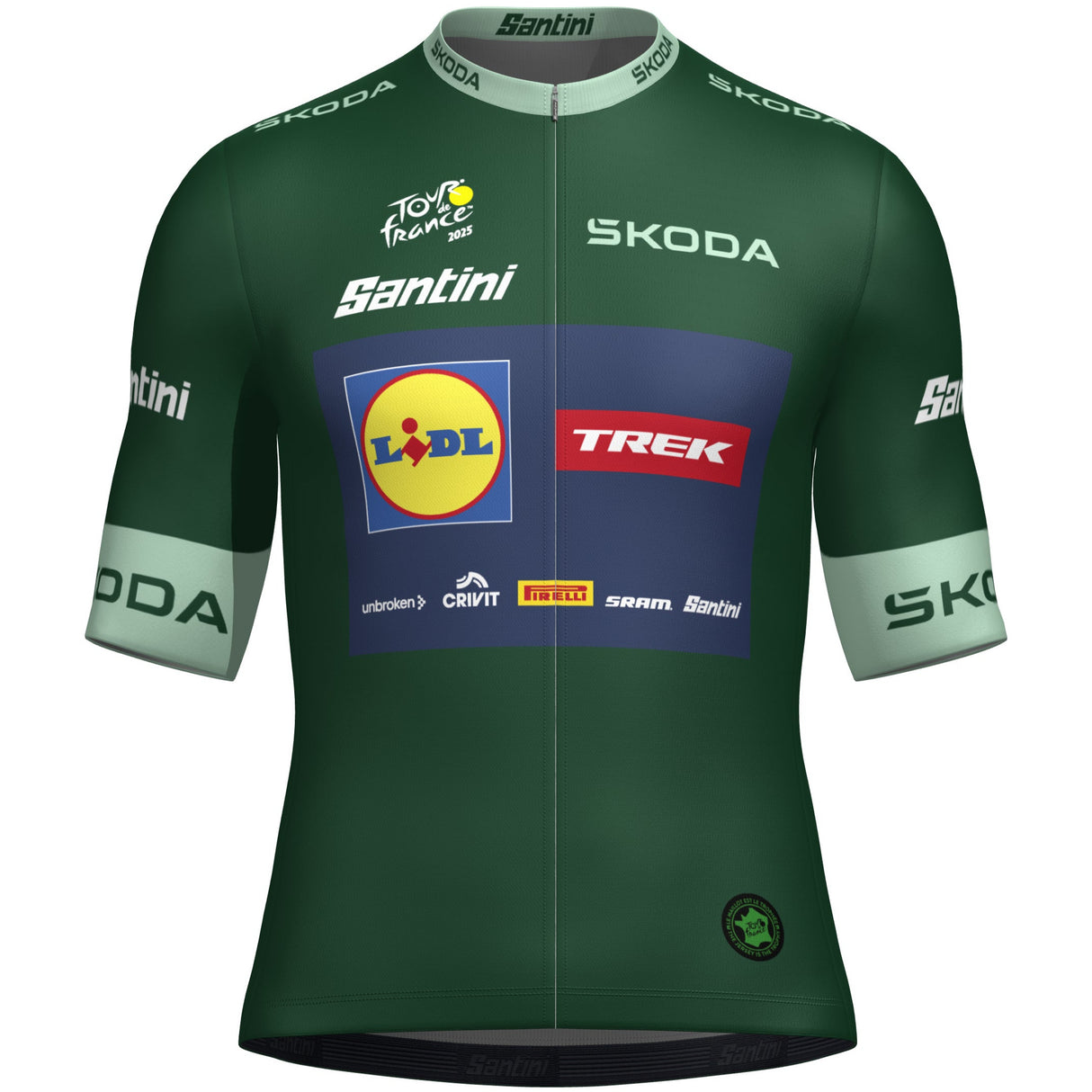 Maglia Verde Santini Lidl Trek 2025 - Jonathan Milan Santini