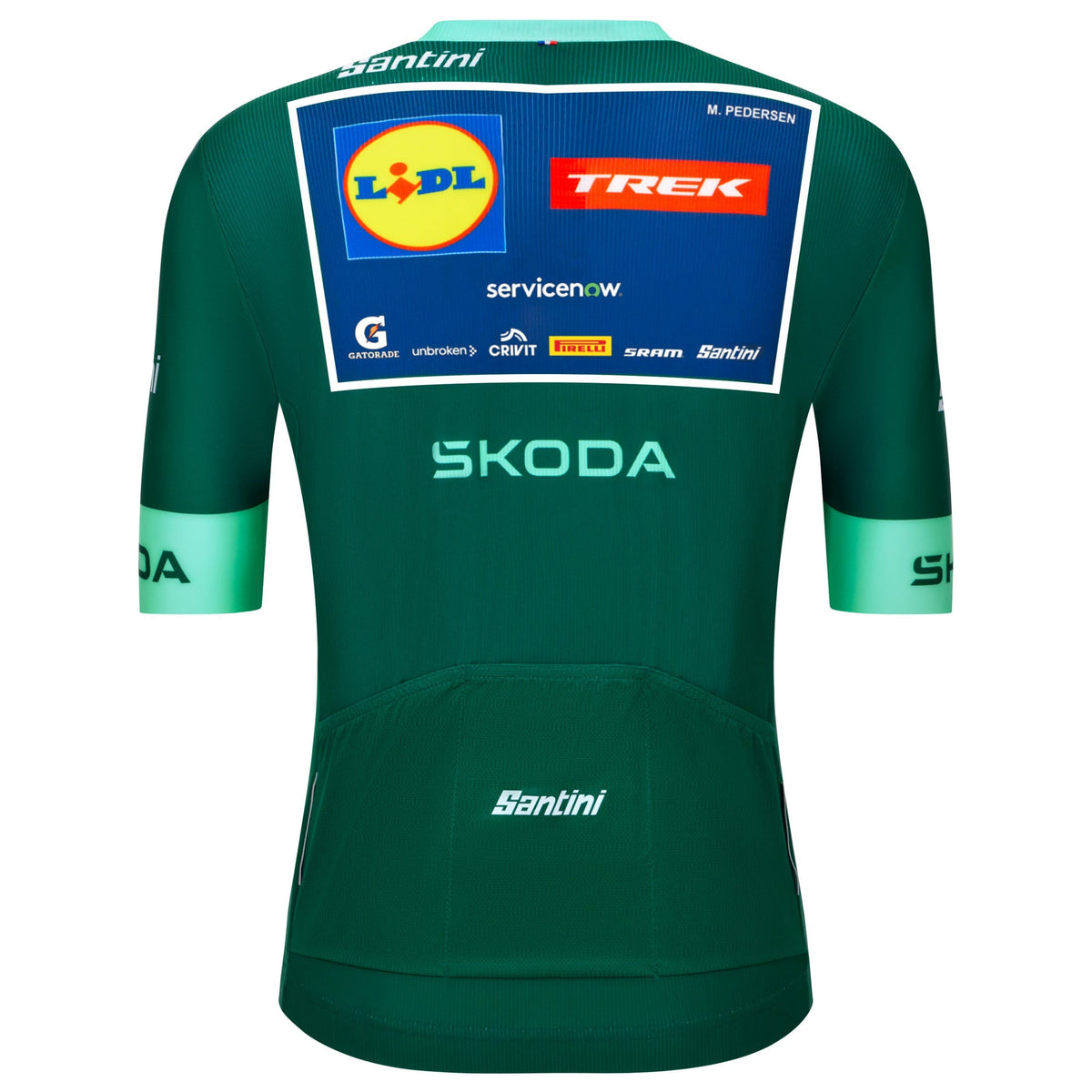 Grünes Trikot Santini Lidl Trek 2026 - Mads Pedersen