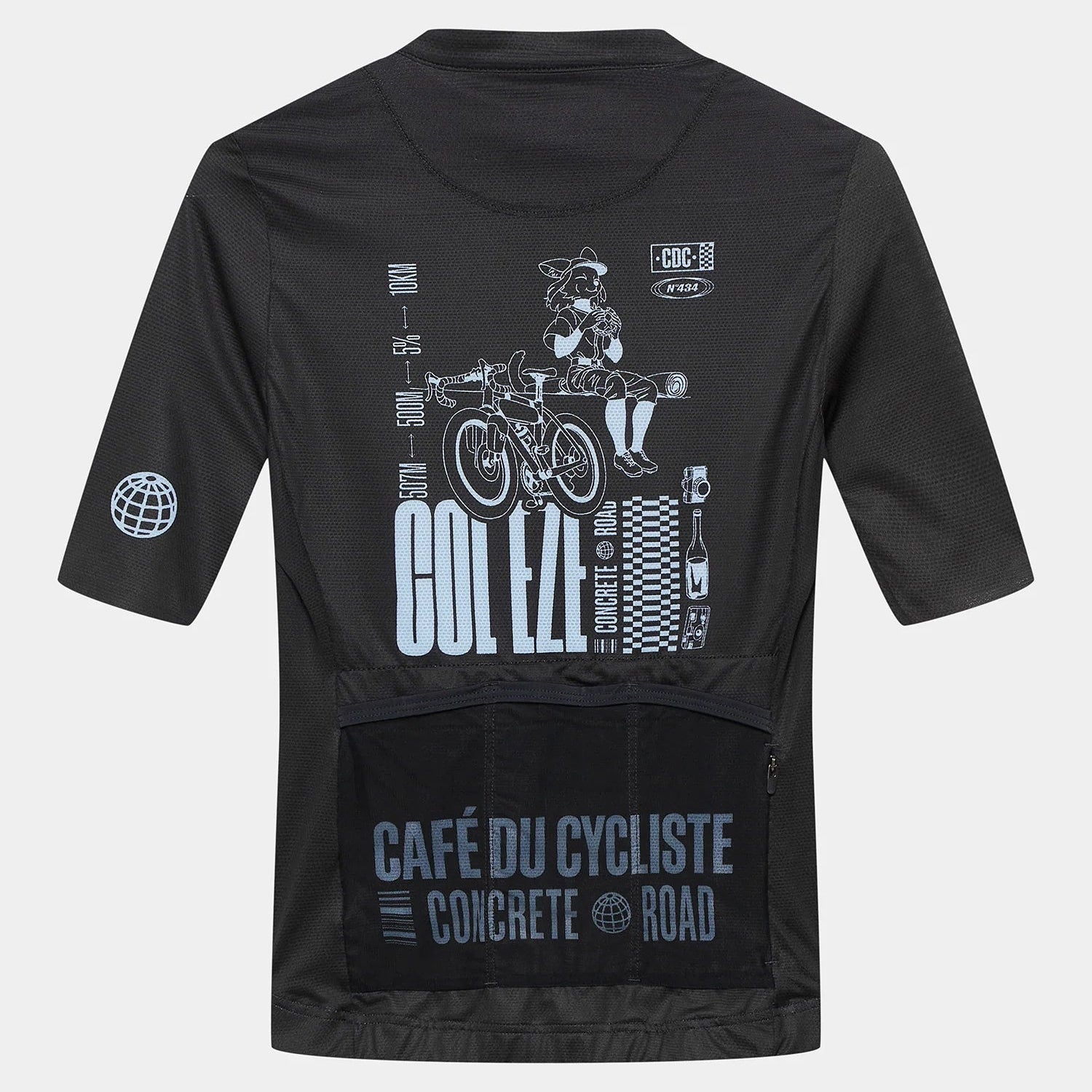 Cafe du Cycliste Eze women jersey - Black