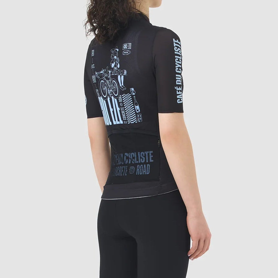 Cafe du Cycliste Eze women jersey - Black