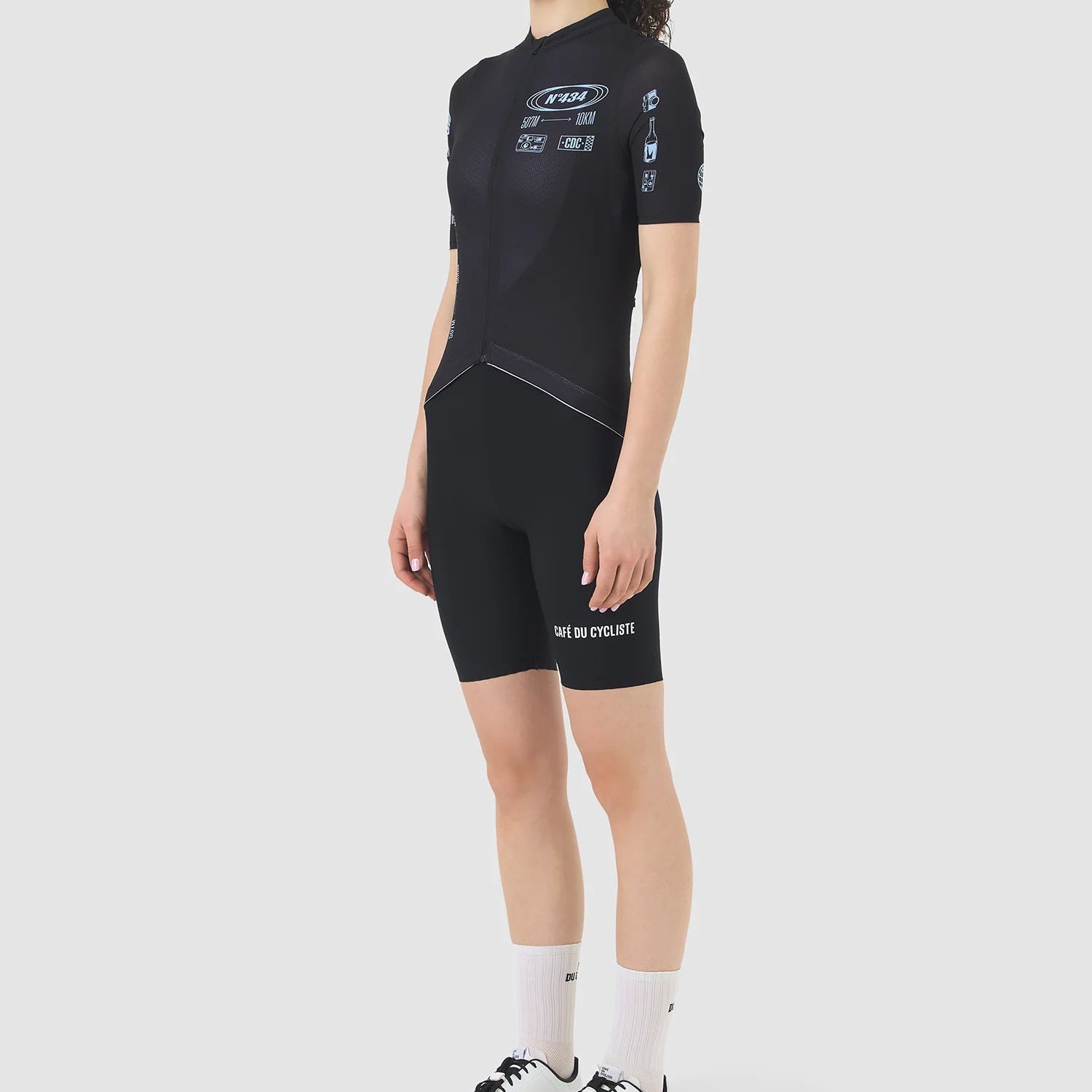 Cafe du Cycliste Eze women jersey - Black