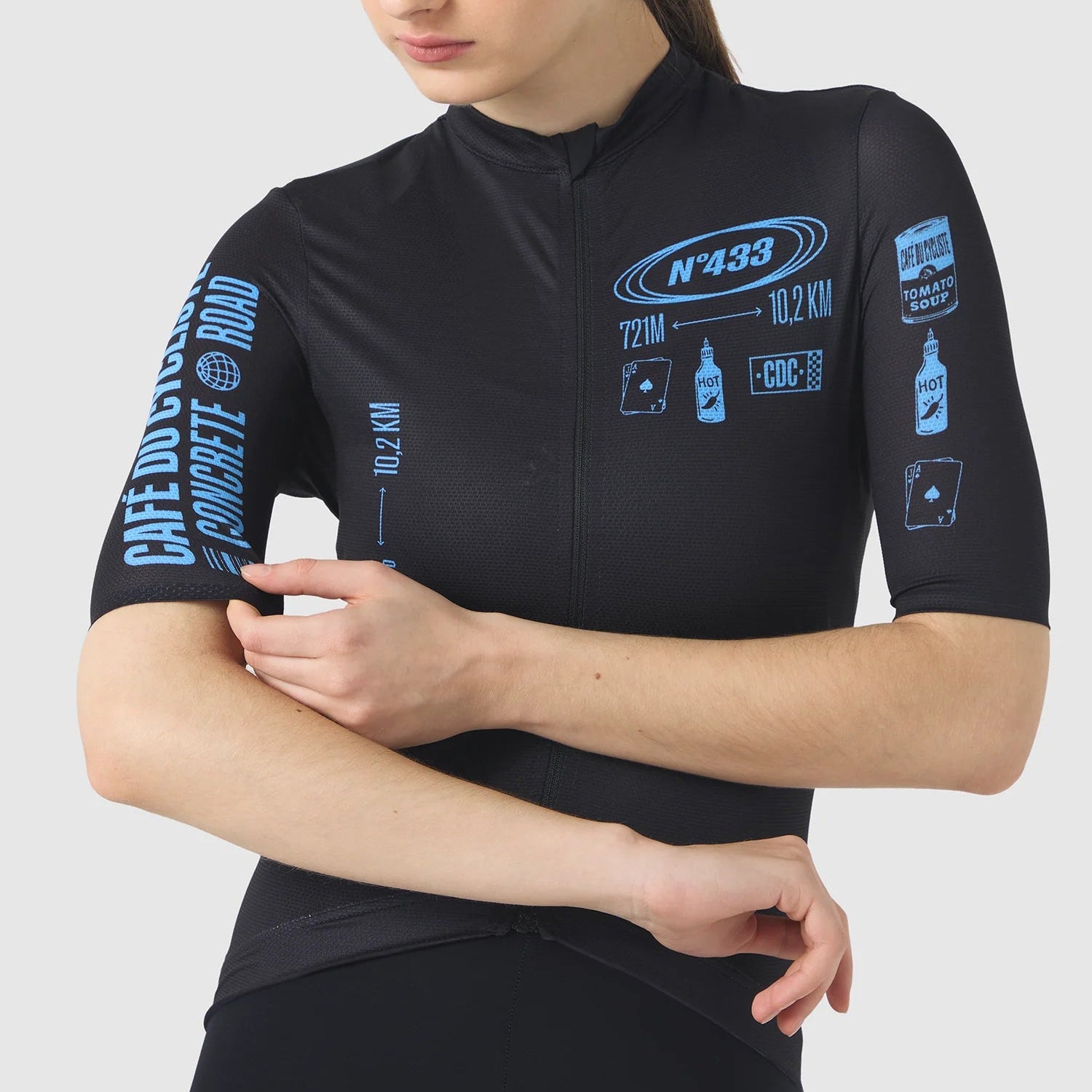 Maglia donna Cafe du Cycliste Sa Calobra - Nero Café du Cycliste