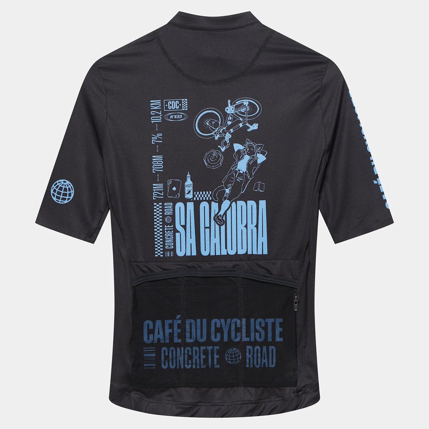 Maglia donna Cafe du Cycliste Sa Calobra - Nero Café du Cycliste