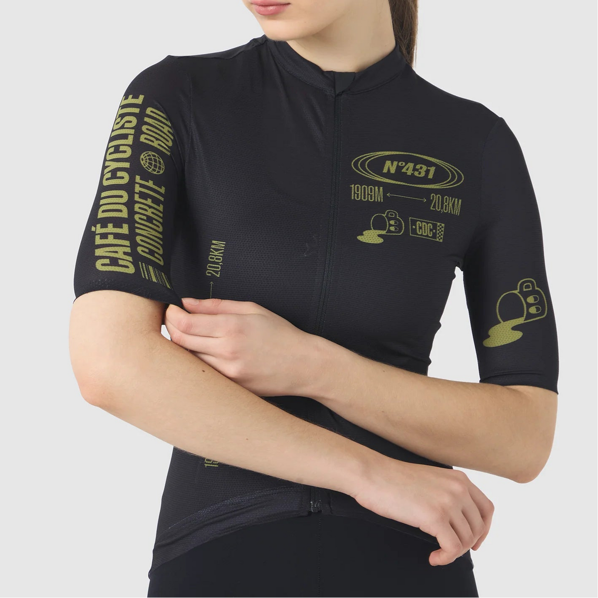 Maglia donna Cafe du Cycliste Ventoux - Nero Café du Cycliste