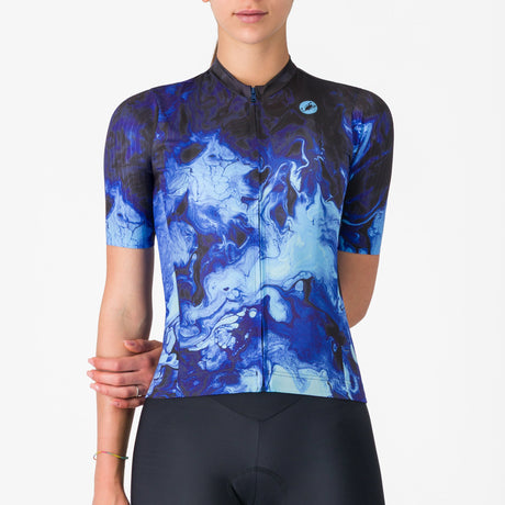 Castelli Cosmic Vortex woman jersey - Blue