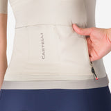 Maillot mujer Castelli Espresso 2 - Beige